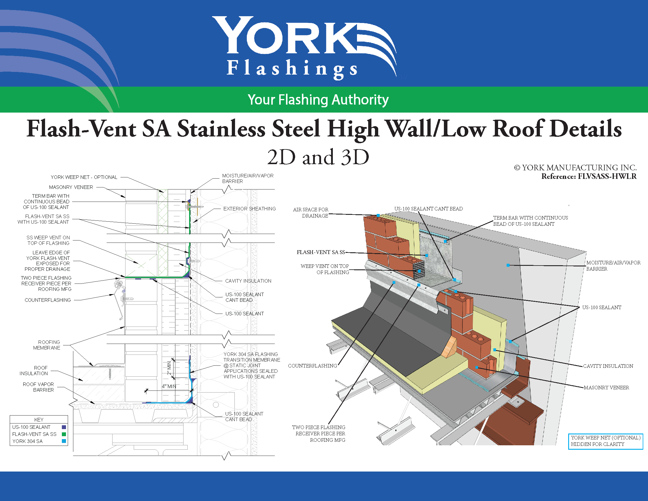 Flash-Vent™ SA SS High Wall/Low Roof (pdf)