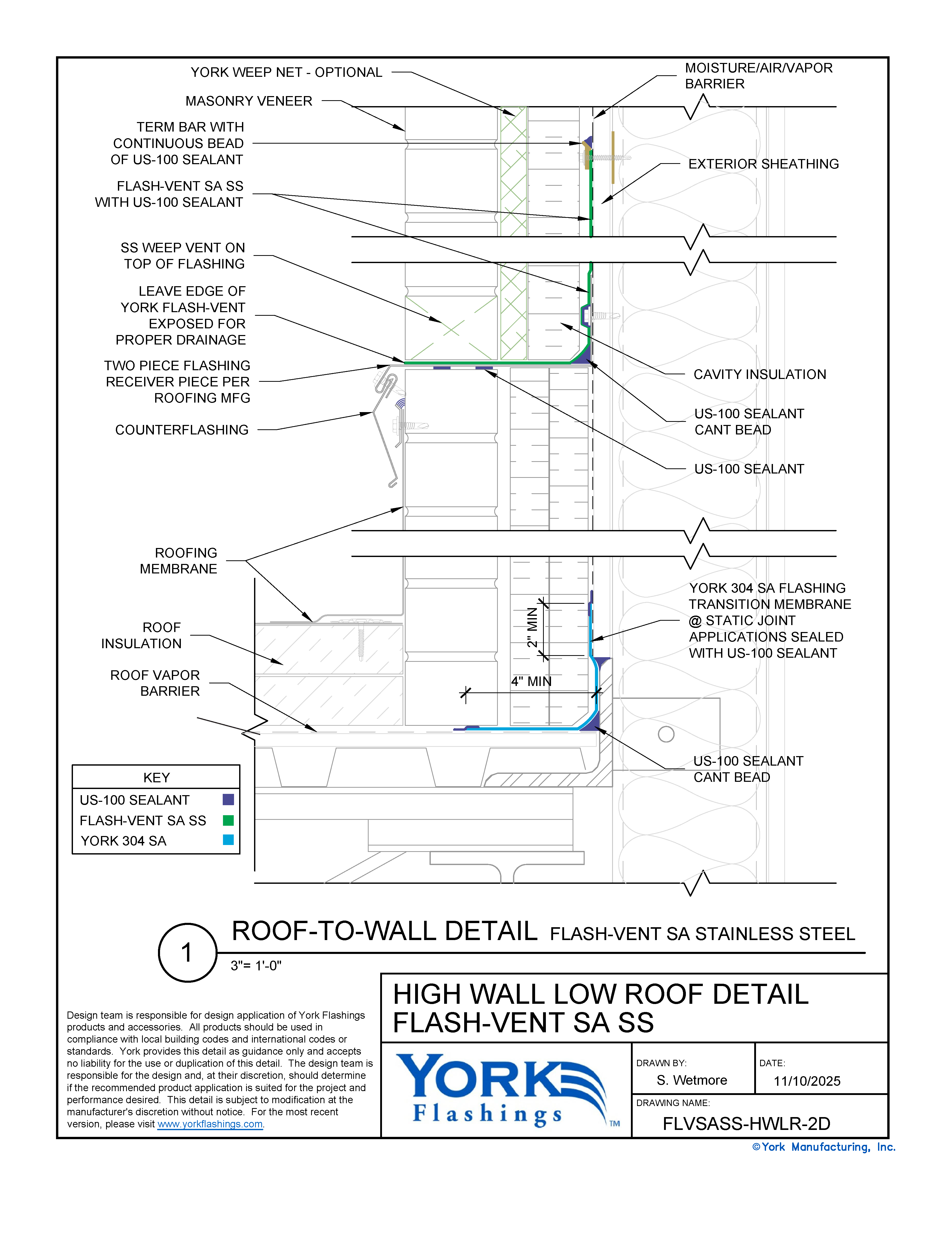 Flash-Vent™ SA SS High Wall/Low Roof (dwg)