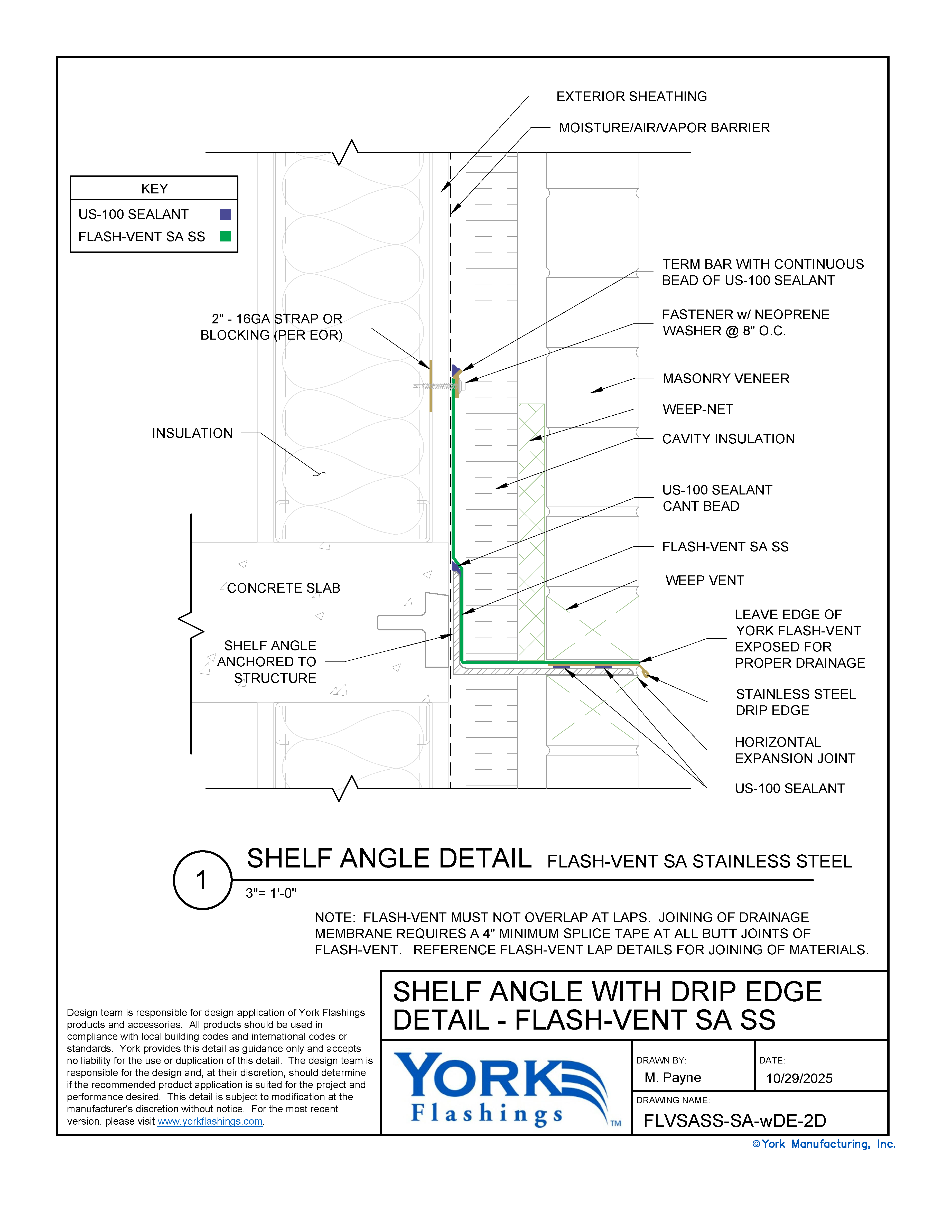 Flash-Vent™ SA SS Shelf Angle (dwg)