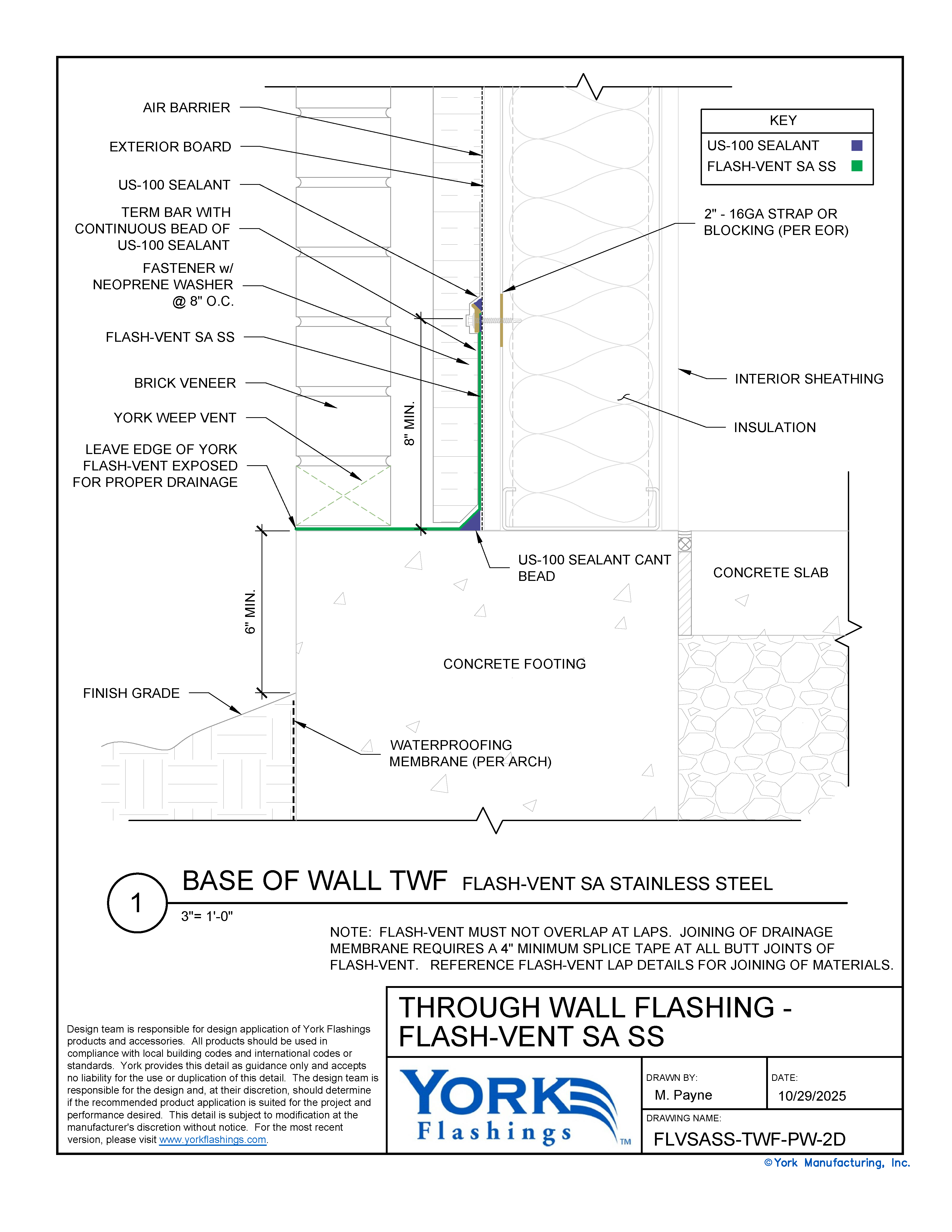 Flash-Vent SA SS Base of Wall No Drip Edge (dwg)