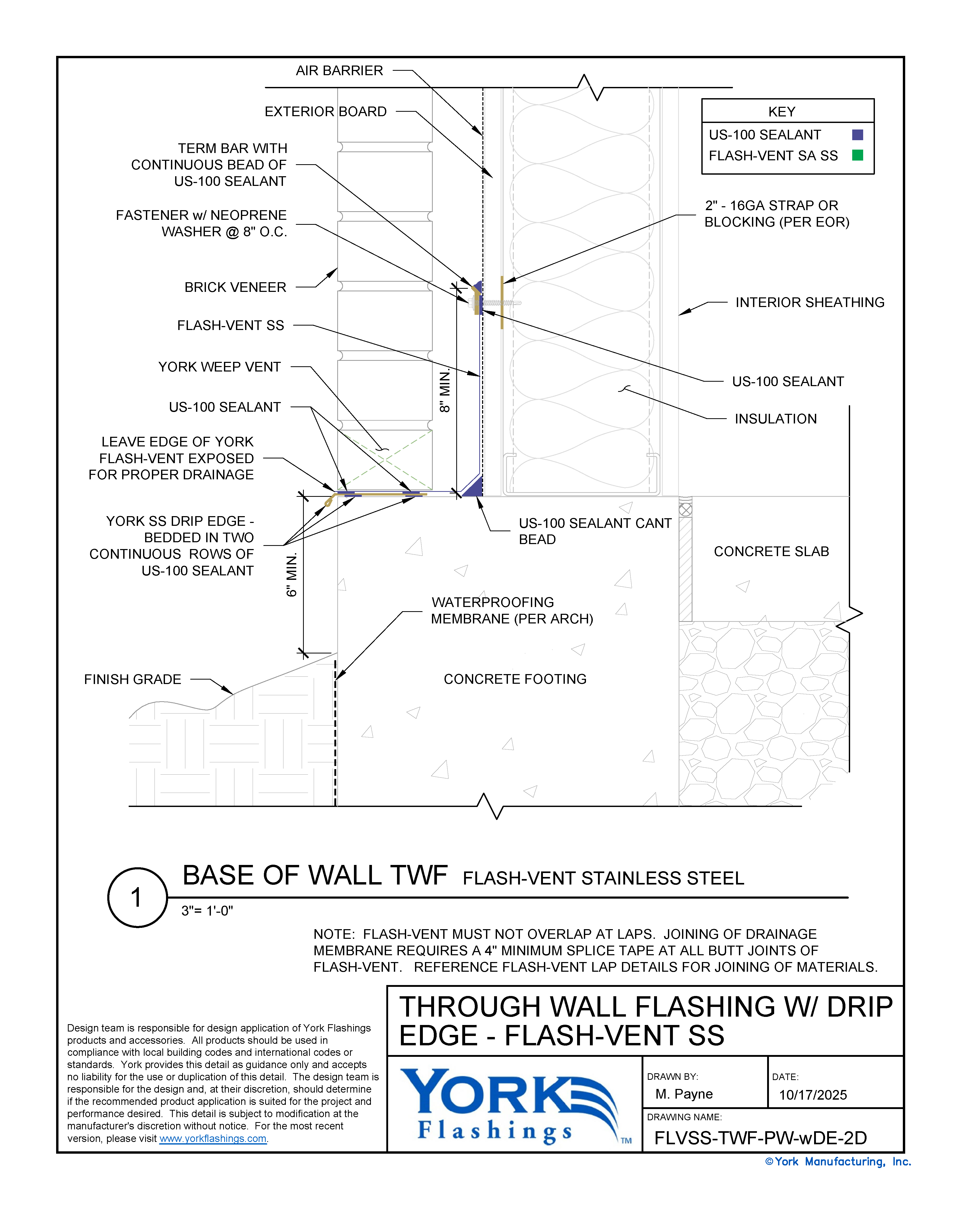 Flash-Vent SS Base of Wall With Drip Edge (dwg)