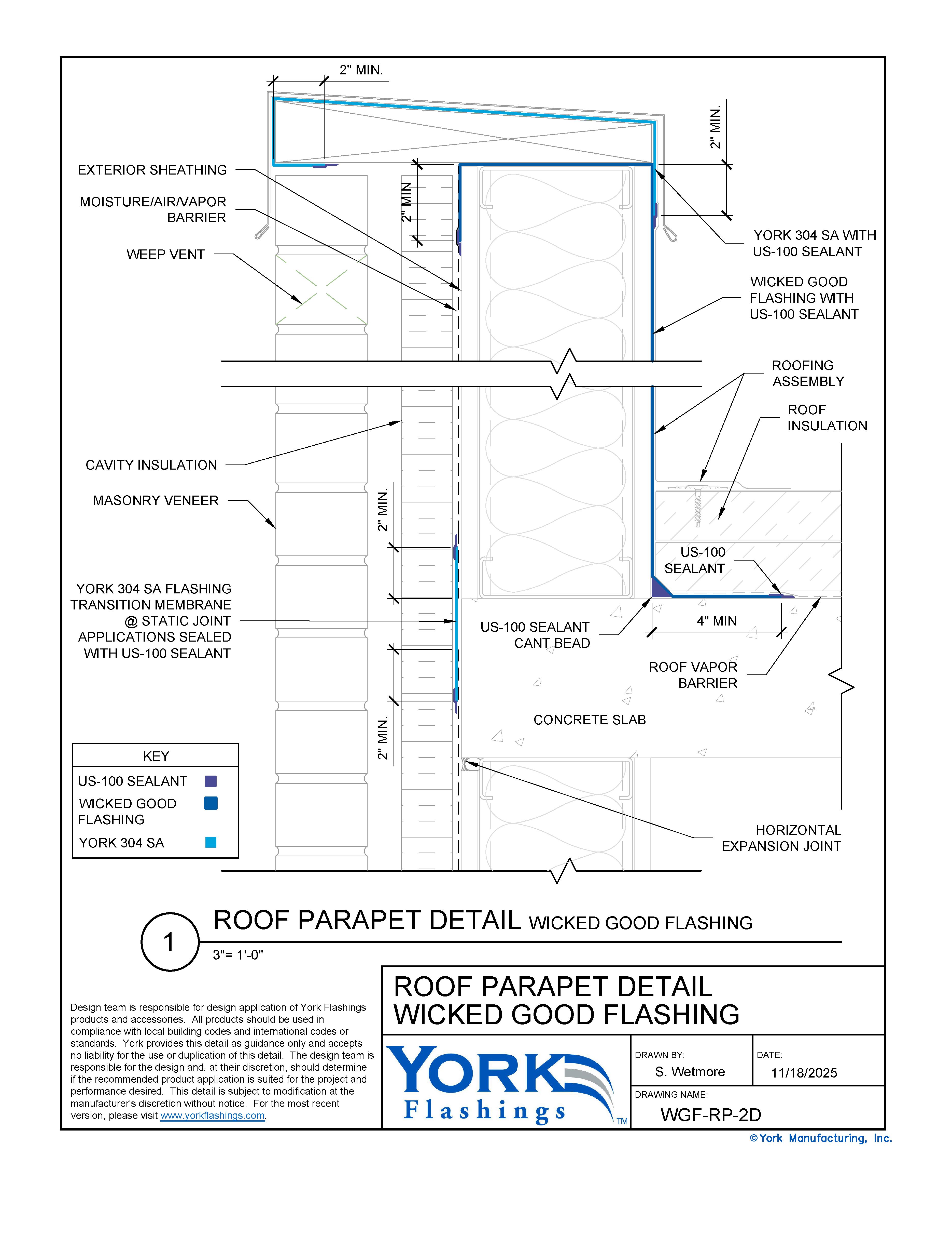 Wicked Good Flashing Roof Parapet (dwg)