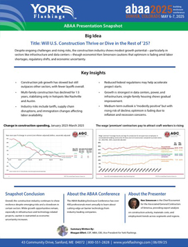 Presentation Snapshot Will Construction Thrive Or Dive in the Rest of '25