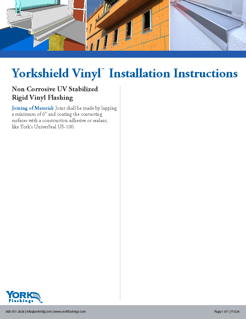 YorkShield Vinyl Installation Instructions