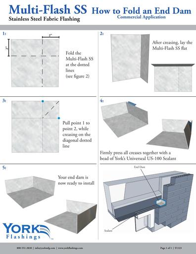 How to Fold an End Dam