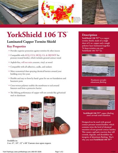 YorkShield 106 TS™ Tech Data