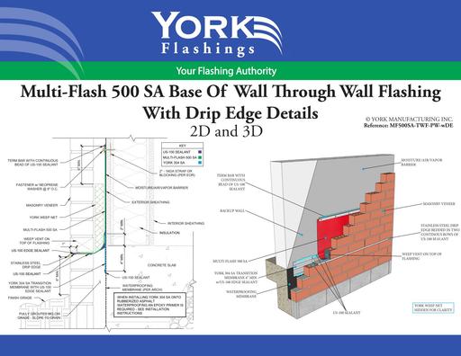 Multi-Flash 500 SA Base of Wall With Drip Edge (pdf)