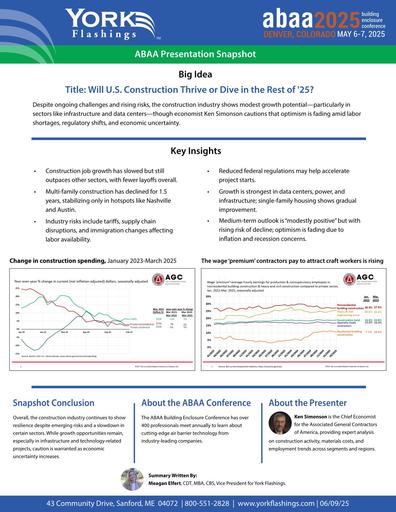 Presentation Snapshot Will Construction Thrive Or Dive in the rest of '25