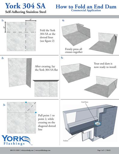York 304 SA- How to Fold an End Dam
